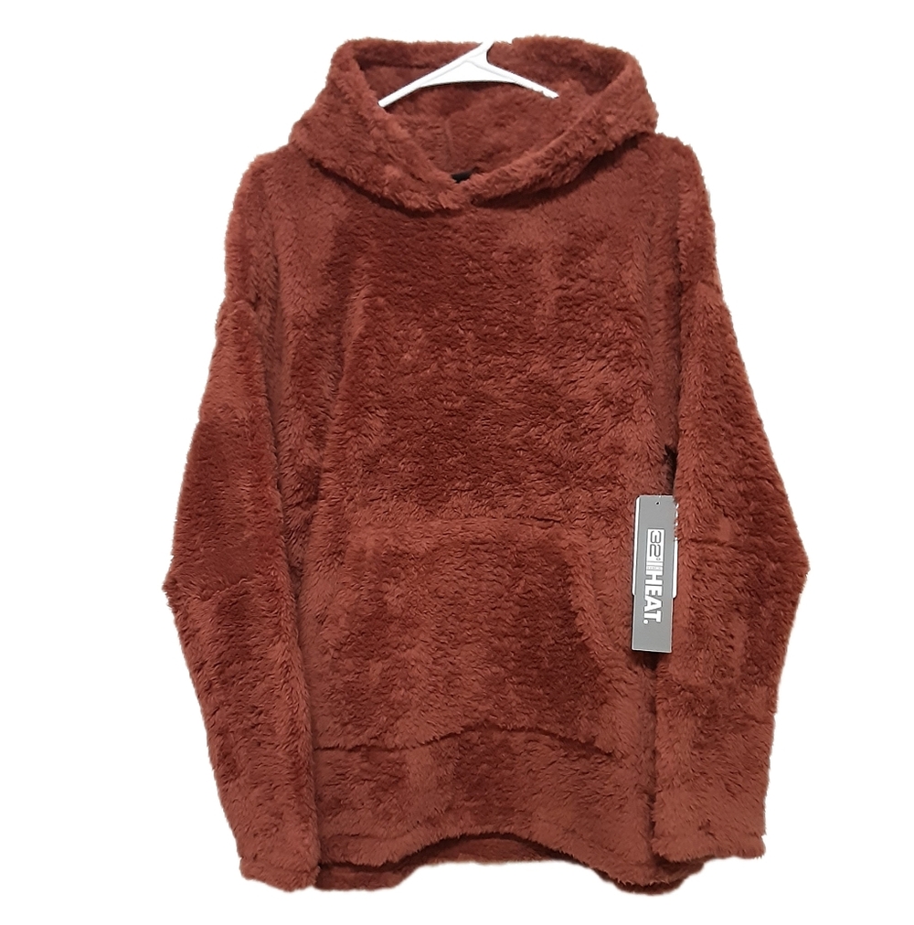 32 Degrees Sherpa Hooded Sweater Womens XL
